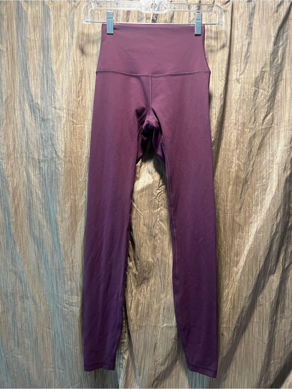Womens High-Waist Purple Leggings size XS